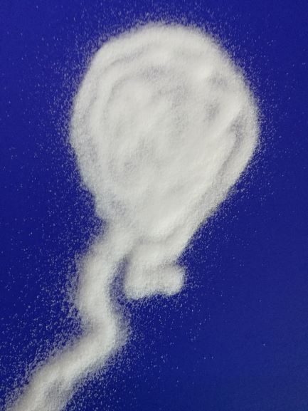 kształt balonu wysypany solą